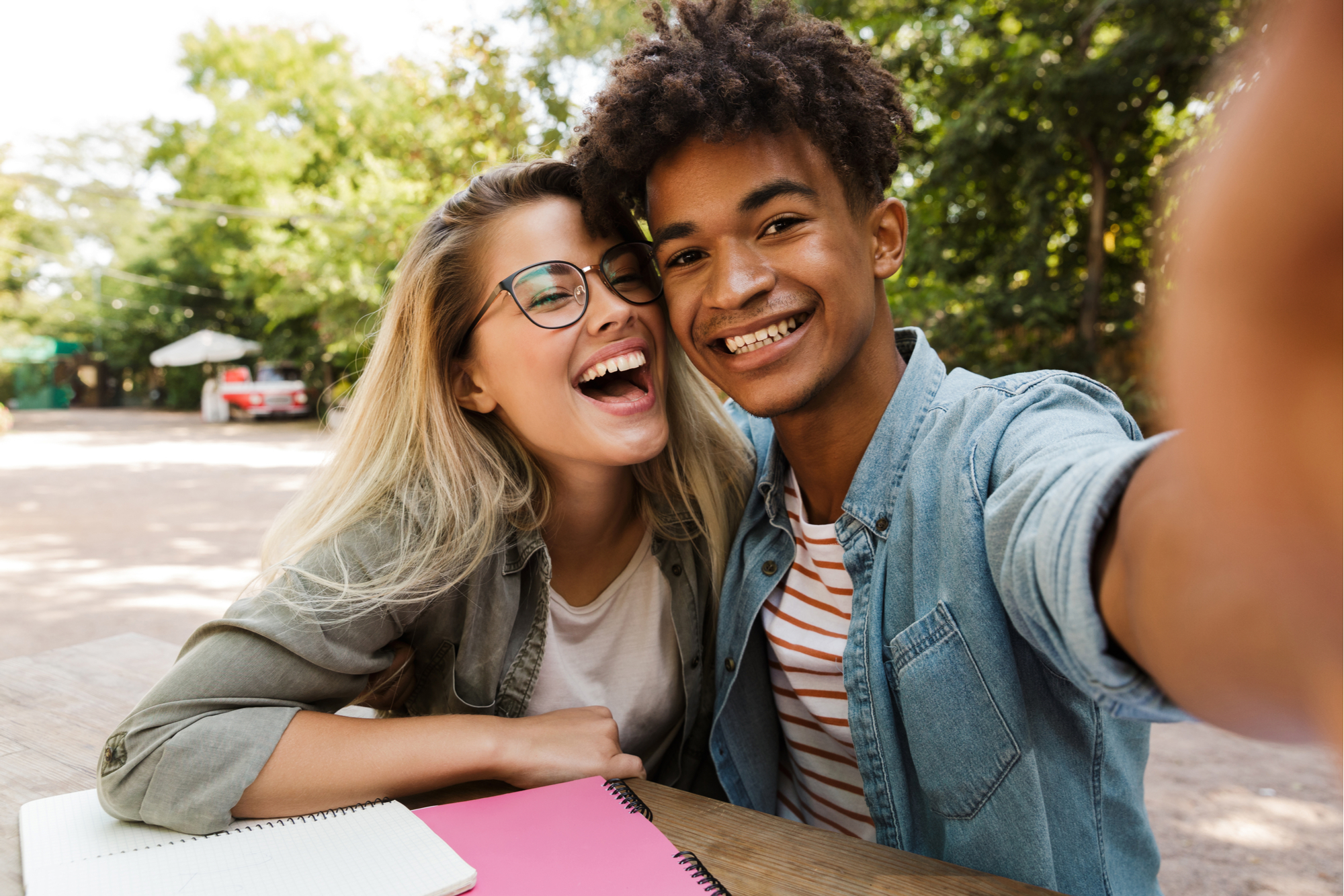 couple taking a selfie